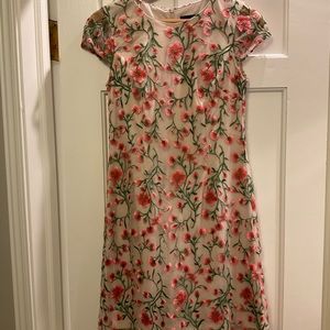 Anthropologie, Andrianna Papell dress with embroidery from Anthropologie.